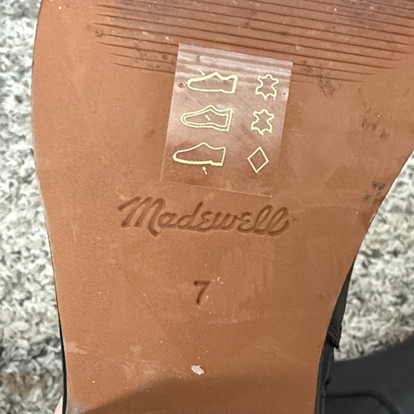 Madewell The Idris Ankle Sleek Black Leather Boots sz 7 - Picture 9 of 12